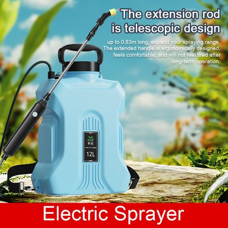Arroseur d'épaule électrique portable rechargeable de 12 litres, outils agricoles, arrosoir, flacon pulvérisateur, plantes de jardin. (1/5)