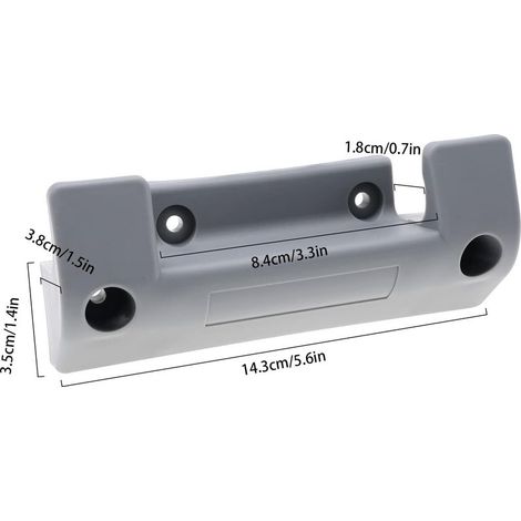 2pcs Support de Dévidoir de Tuyau d'eau Support de Montage Mural Tuyau d'eau Remplacement Support de Fixation de Tuyau de Stockage Tuyau d'arrosage en Plastique (1/2)