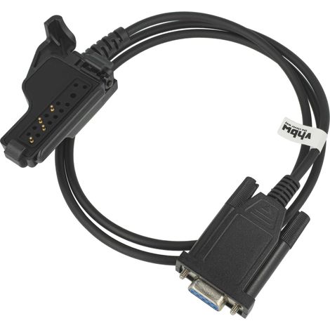 vhbw Programmierkabel RS-232 kompatibel mit Motorola ASTRO, FuG-10b, FuG-11b, FuG-13B, GP1200, GP900, HT1000 Funkgerät - Seriell Adapter, Schwarz