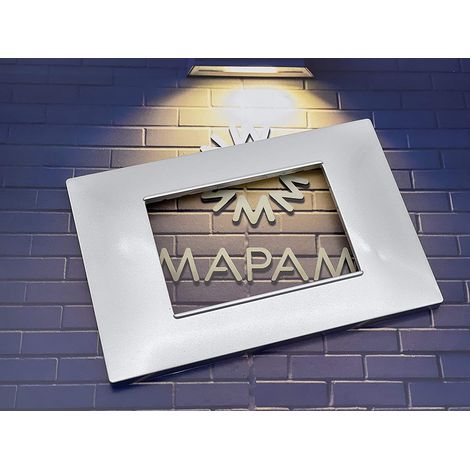 PLACCA 6003-09 3P SILVER/VMR-PLN