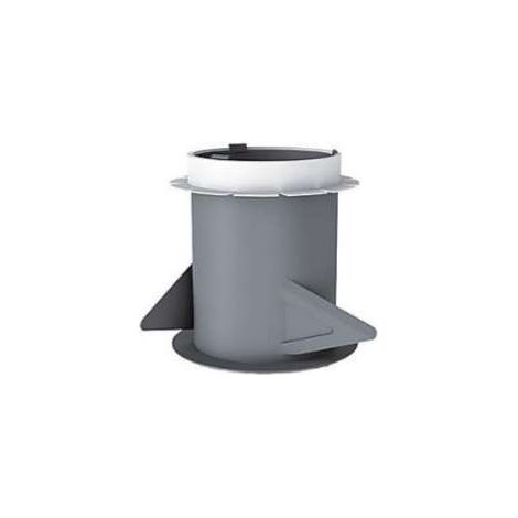 Econoname – Manchon plastique placo 3 griffes D80 l.100 mm – MP80L100 – Pour bouches fixes et réglables – Réducteur et manchon VMC