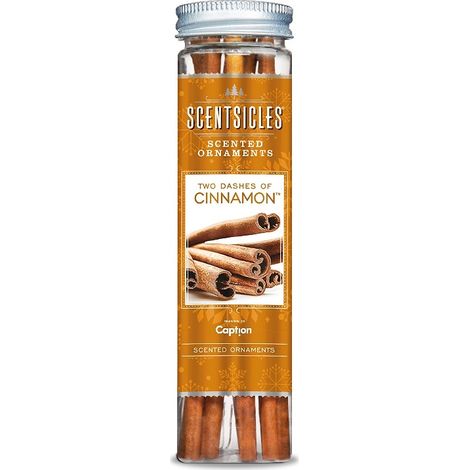 6 Scentsicles Scented Hanging Ornaments Sticks - Two Dashes of Cinnamon (1/3)
