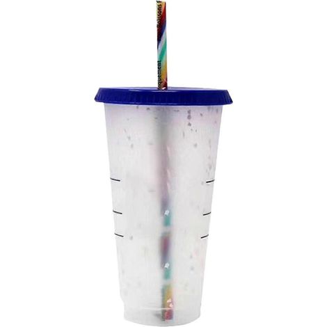 Gobelet isotherme à changement de couleur, réutilisable, en plastique, pour adultes et enfants. (1/5)