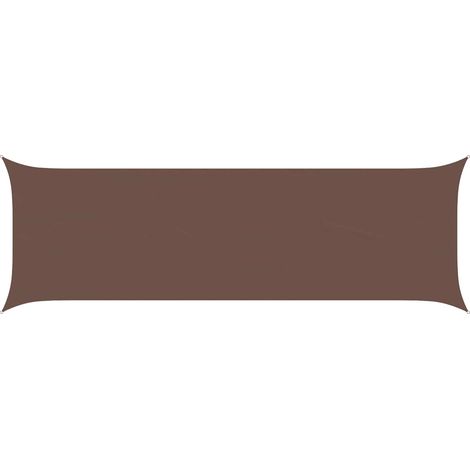 Toldo Vela de Sombra Marrón 6 x 2 m 100% Poliéster Oxford vidaXL