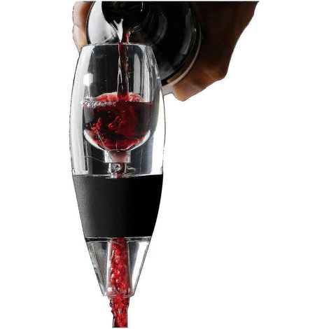 Carafe à vin avec verseur et filtre et présentoir (1/5)