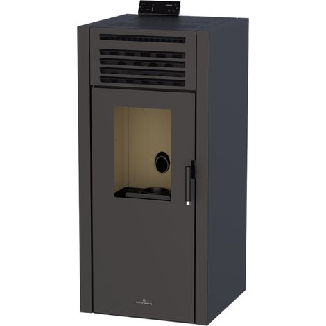 Poêle à pellet 14,3kW - Adel noir - Sans (1/3)