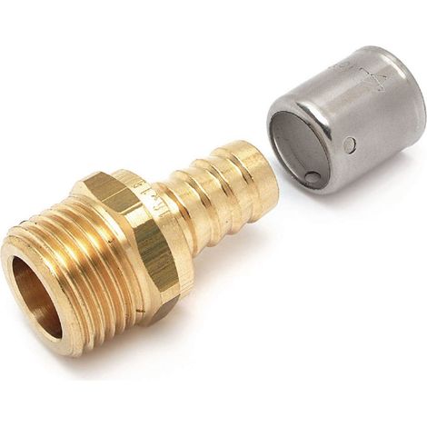 raccord droit à écrou fixe - tube per à sertir - diamètre 12 vers mâle à visser 12 x 17 - altech (1/2)