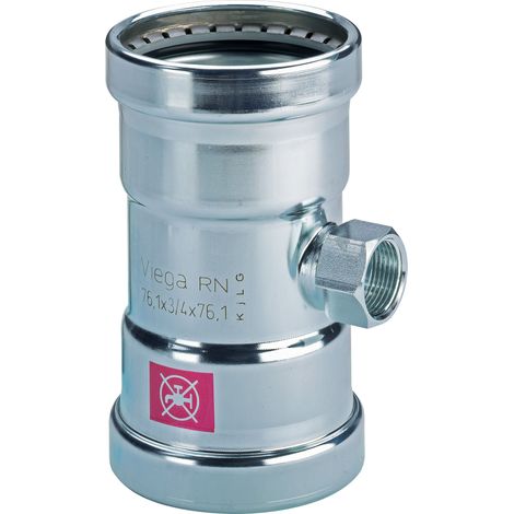 Viega Prestabo XL raccordo a T, d1 64,0, Rp 3/4, d2 64,0 acciaio non legato, zincato modello 1117.2XL, 598068