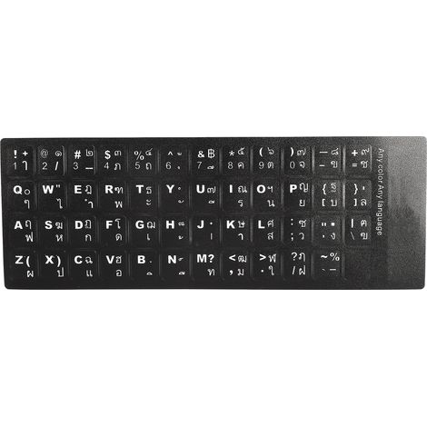 Étiquettes de clavier thaï pour ordinateur portable et de bureau, accessoire de rechange (1/5)