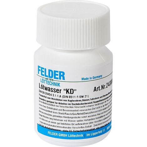 Felder "KD" Lötwasser Inhalt 100 g