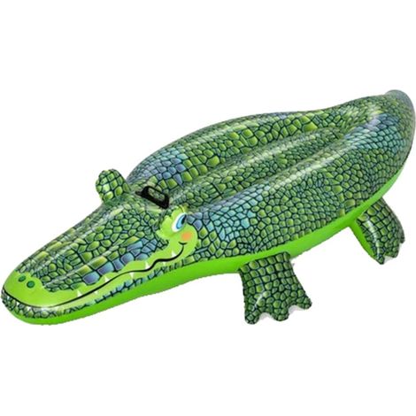Colchoneta inflable cocodrilo 152x71 cm para playa y piscina