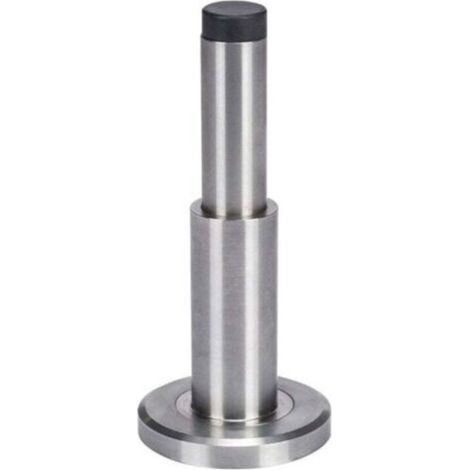 Butée de porte extra longue réglable en acier inoxydable 304 avec poignée de protection en caoutchouc. Butée de porte murale. (1/3)