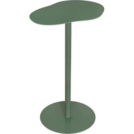 Table d'Appoint en Métal "Sora" 50cm Vert Olive (1/3)