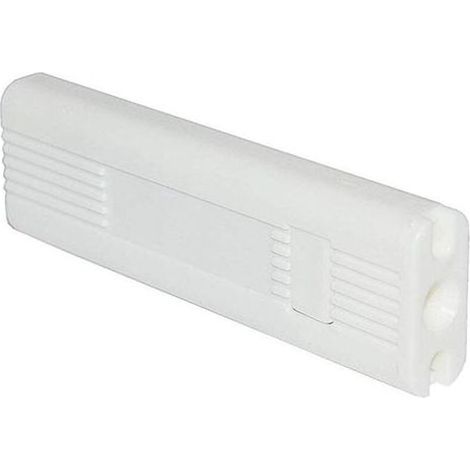 Lntyq Lot de 8 poids de cordon de rechange pour stores enrouleurs verticaux, volet de fenêtre, poignée de sécurité en plastique blanc, dispositif tendeur, accessoires pour stores (1/5)