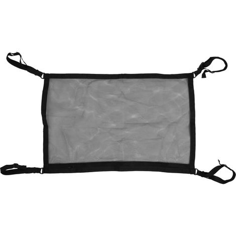 Adatto per borse a rete per il rivestimento interno del tetto dell'auto, superficie a rete traspirante, materiale in poliestere, design elegante, cinghie in nylon, facile da installare, contenitore mu