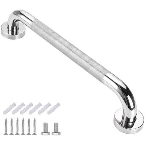 ALLIANDISINHHUB Barre d'Appui de 40cm pour Salle de Bain - Antidérapante, en Acier Inoxydable, pour Douche - Avec Vis-INHHUB (1/5)