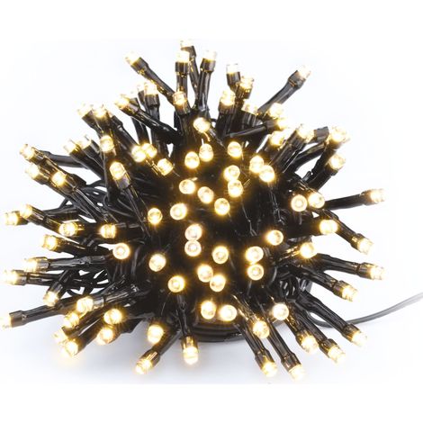 Debflex – Guirlande lumineuse d'extérieur 10m étanche IP44 – Couleur RGB – 100 LED – Alimentation secteur – Pour décoration jardin et événements