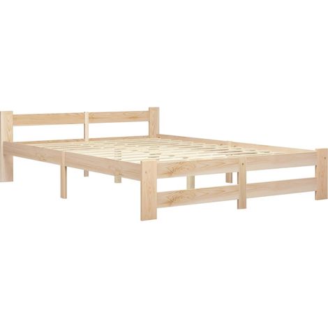 Giroletto senza Materasso 160x200 cm in Legno Massello di Pino vidaXL