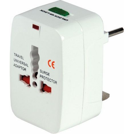 ADATTATORE UNIVERSALE DA VIAGGIO SPINA/PRESA MAURER - CF. BLISTER (1/5)