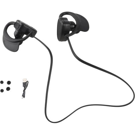 Casque Bluetooth sans fil étanche IPX8 pour natation avec avertissement vocal intelligent et réduction de bruit, casque sport pour surf plongée noir (1/5)