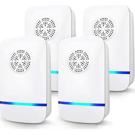 Répulsif Ultrasons 4 Pack Repulsif Souris Prise Anti Moustique Ultrason Electrique Ultrason Souris et Rats Portable Anti Moustique Interieur pour Souris Rongeurs (1/5)