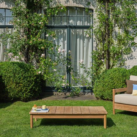 Table basse de jardin en teck massif (1/5)