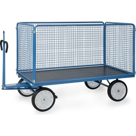fetra Chariot à plateau manuel 6446V avec anneau d'attelage (1/5)