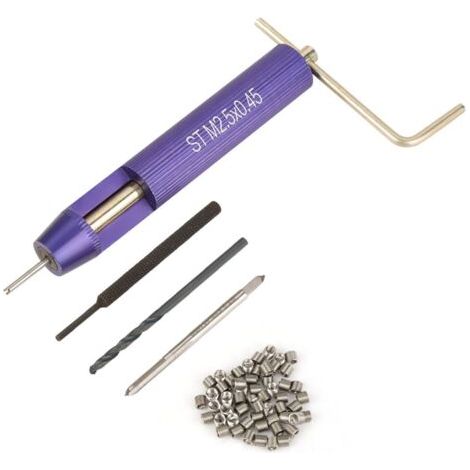 50 inserts filetés hélicoïdaux en fil d'acier inoxydable enroulé M2,5 x 2D