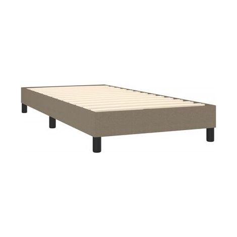 Sommier champignon avec matelas LED, couleur taupe, 90 × 190 cm, tissu, tissu doux et respirant, éclairage led d’ambiance, pour chambre, décor moderne, facile à assembler (1/5)