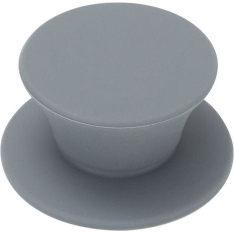 Poignée de Remplacement pour Couvercle en Verre poignée de Casserole Robuste Bouton de Couvercle Couvercle de Casserole Knauf Poignée Univers siliconée Echange 2 x Couleur gris (1/5)