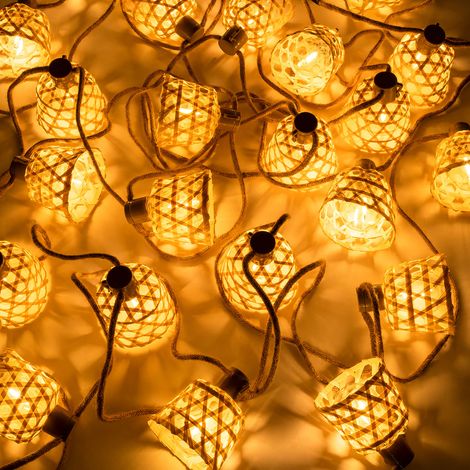 SKLUM Garten-Girlande mit LED-Lichtern 15,70 m Ducrot Natürlich                                   (1/5)