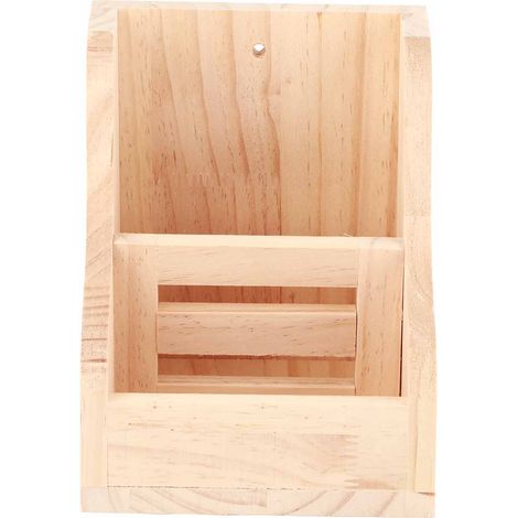 Mangeoire à foin en bois pour lapins et cochons d'Inde (1/5)