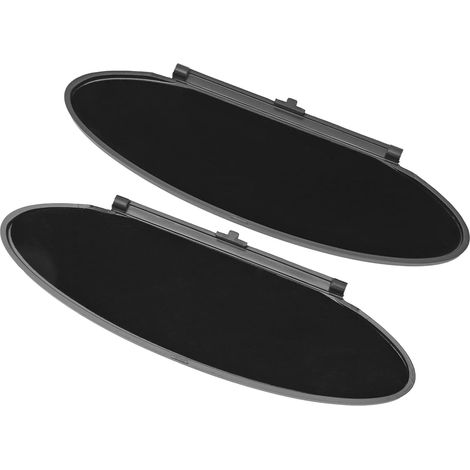 Couverture de Miroir de Visière, Couverture de Miroir de vanité de Visière Solaire Sunvisor Couvercle de Couvercle 2pcs Noire ABS Soleil Visor Mirror 99670142102 pour 986 987 (1/5)