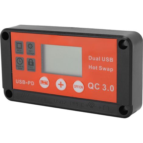 Contrôleur de charge solaire MPPT 100A avec double port USB 12V/24V, écran LCD, LED, boîtier ABS, pour batteries gel scellées avec mode de limitation de courant (1/5)