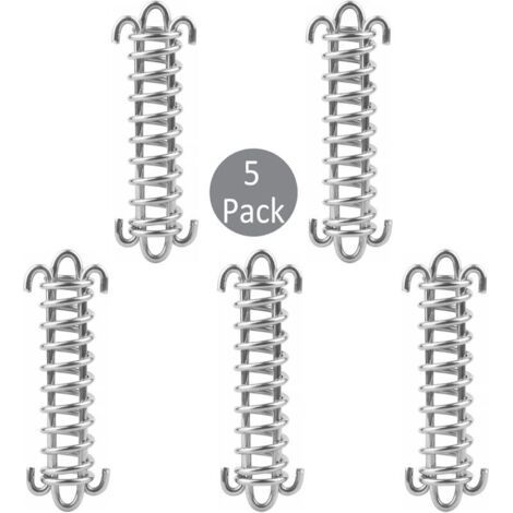 Mounting hardware for sun sails, 5-piece set of stainless steel spring rope buckles, mounting kit for garden sails, sun sail mounting kit