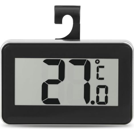 Thermomètre intérieur/extérieur haute précision dans un thermomètre électronique étanche à la température compact/léger/portable(Noir) (1/5)