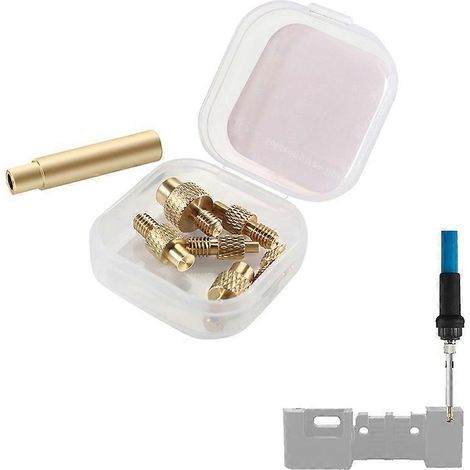 1 kit d'embouts de fer à souder à chaud M2 M3 M4 M5 M6 avec filetage intégré pour imprimante 3D plastique (1/5)