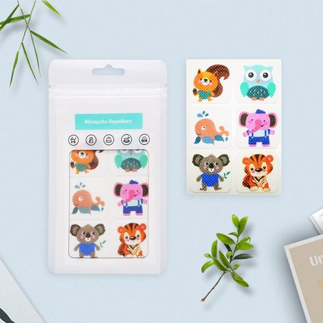 JSSEVN-Patch Anti-moustiques,60pcs Autocollants Moustiques Enfants,Patch Moustiques Enfants,Anti Moustiques Extérieur Interieur pour activités en Plein air