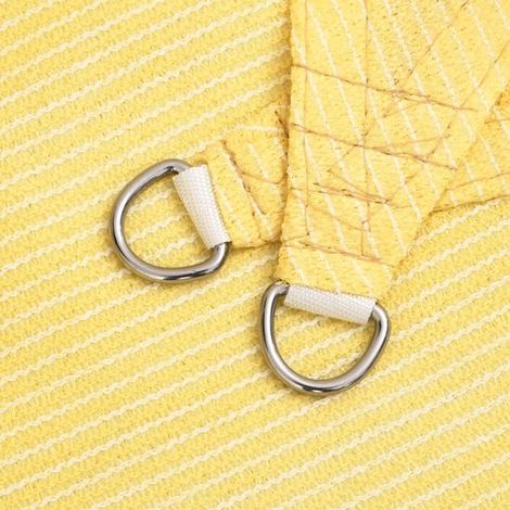 Voile d’ombrage carrée – 2 x 2 m – Beige – HDPE – Protection UV 90 % – Respirante – Anneaux inox – Perméable à l’air et à l’eau (1/5)
