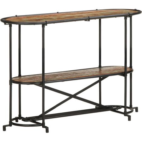Table console,Table d'appoint,Bout de canapé,Meuble d'entrée 110x42x76 cm bois massif de récupération