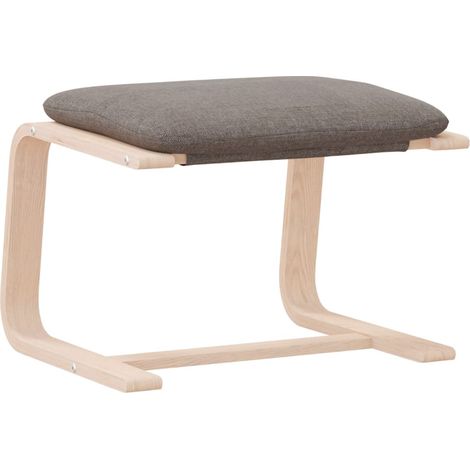Repose-pied Taupe 51x41x40 cm Tissu (1/5)