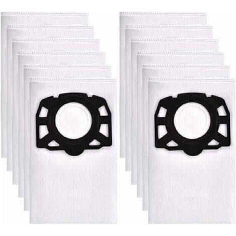 12 sacs aspirateur pour Karcher WD4 WD5 WD6, convient pour Karcher MV4, MV5, MV6 Aspirateur eau et poussière (1/5)
