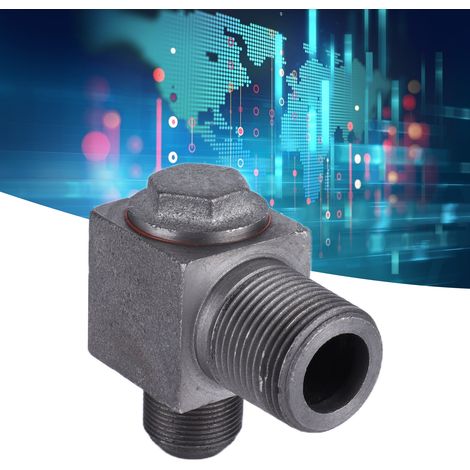 Rückschlagventil für Zubehör von Luftkompressoren/Luftpumpen mit Schnittstelle, Feingewinde 1 Zoll x 27 mm x 10 mm + Winkelstück (1/5)