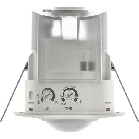 Theben – Détecteur de mouvement 360° blanc – fixation encastrée plafond – détection jusqu'à 8 m – IP44 – courant 10A