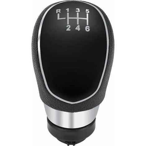 Pommeau de Levier de Vitesse, Keenso Bouton de Changement de Levier de Vitesse pour Voiture 6 Vitesses Manuel en Plastique ABS (1/5)