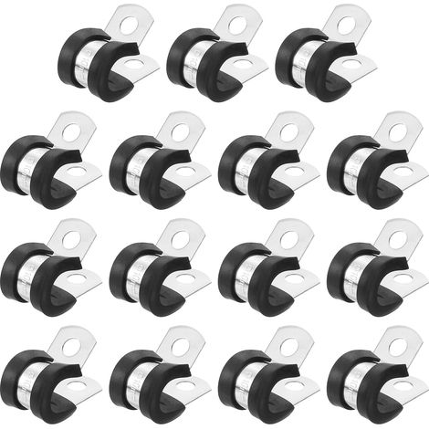 15Pcs Collier De Serrage 3/8"(10mm) Pour Tuyau Câble Installation (1/5)