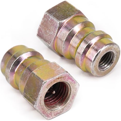 Kit adaptateur conversion climatisation auto R12 vers R134a 1/4 pouce, vanne rétrofit rapide raccord haute/basse pression, bouchons A/C bleu rouge en ABS et alliage, 2 valves amovibles (1/3)