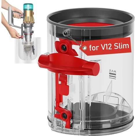 Contenitore per la polvere di ricambio per Dyson V12 Detect Slim/ V10 Digital Slim, codice articolo 965272-01. (1/5)