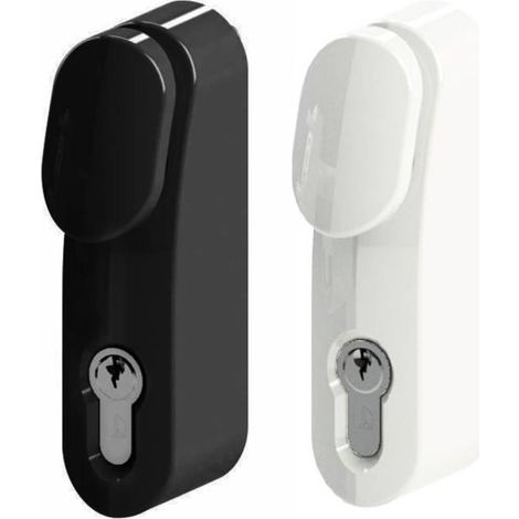 Metalux – Bouton de manœuvre extérieur pour serrure anti-panique – Zamak noir – Compatible portes aluminium, acier, bois, PVC – Sécurité renforcée