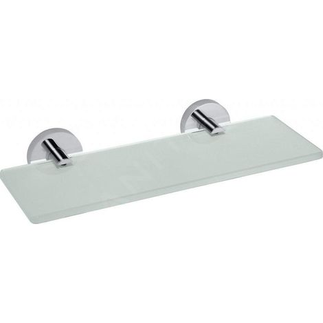 Sapho X-Round - Tablette murale 300x130 mm, verre/chrome XR601 (1/2)